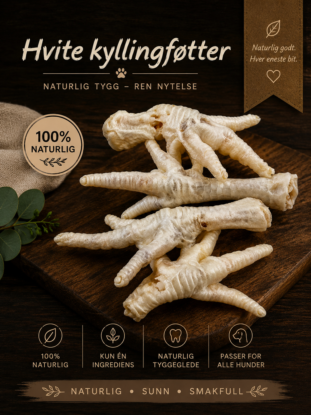 Hvite kyllingføtter